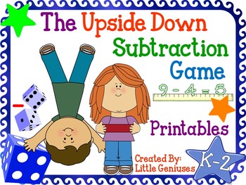 Preview of A Subtraction Game Using Dice For Primary Grades