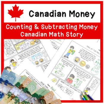 Preview of Canadian Money Worksheets Grade 2