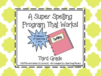 Preview of A Super Spelling Program that Works for Third Grade