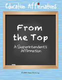 A Superintendent's Affirmation (Professional Development)
