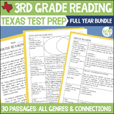 Third Grade Texas RLA Reading Passage Test Prep & Review -