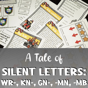 Preview of A Tale of Silent Letters & a Noisy Knight: Teaching wr-, kn-, gn-, -mn, -mb