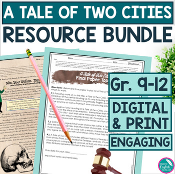 Preview of A Tale of Two Cities Bundle Book Second Golden Thread Informational Text Digital