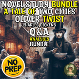 A Tale of Two Cities & Oliver Twist Q&A Analysis Sub Plan 