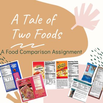 Preview of A Tale of Two Foods - Food Label Comparison Assignment