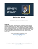 A Talk to Teachers: Reflection Guide