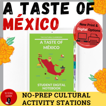 Preview of A Taste of México: No Prep/Flexible Cultural Blended Learning Activity