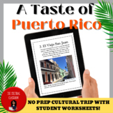 A Taste of Puerto Rico: Cultural No-Prep Activity (Zip Dow