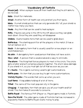 a teacher s guide on how to speak fortnite vocabulary - how to speak on fortnite