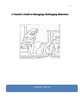 Preview of A Teacher's Guide to Challenging Behavior