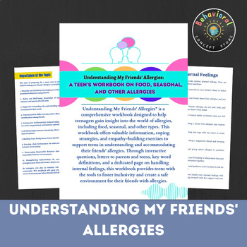 Preview of A Teen's Workbook on Food, Seasonal, and Other Allergies