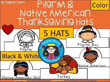 A+ Pilgrim and Native American Thanksgiving Hat