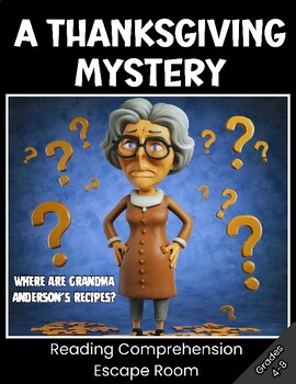 Preview of A Thanksgiving Mystery: Reading Comprehension Escape Room