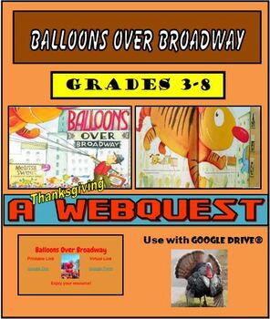 Preview of A Thanksgiving Web Quest: Balloons Over Broadway 