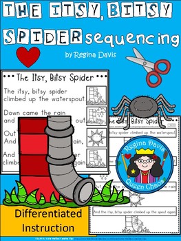A+ The Itsy, Bitsy, Spider Sequencing by Regina Davis | TpT