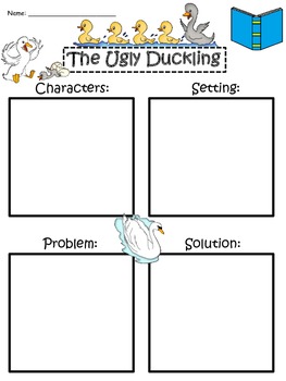 A+ The Ugly Duckling: Blank Story Maps by Regina Davis | TpT