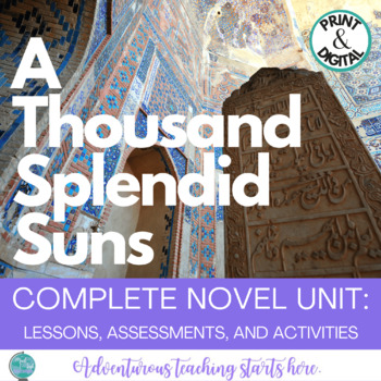 Preview of A Thousand Splendid Suns:  COMPLETE NOVEL UNIT