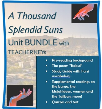 Preview of A Thousand Splendid Suns Complete Thematic unit BUNDLE w/KEYS