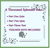 A Thousand Splendid Suns Parts 1 & 2 quizzes and Part 3 te