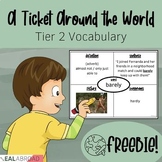 A Ticket Around the World Vocabulary FREEBIE!