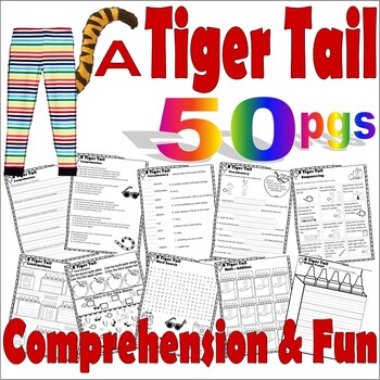 Preview of A Tiger Tail Back to School Read Aloud Book Companion Reading Comprehension Fun