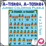 A-Tisket, A-Tasket Jumbo Rhythm Chart - Coloring Puzzle Pages