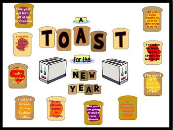 Preview of A Toast for the New Year Bulletin Board
