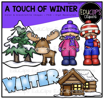 Preview of A Touch Of Winter Clip Art Bundle {Educlips Clipart}