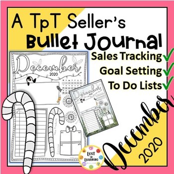 Preview of A TpT Seller's Bullet Journal - December 2020 - Sale Tracking & Goal Setting