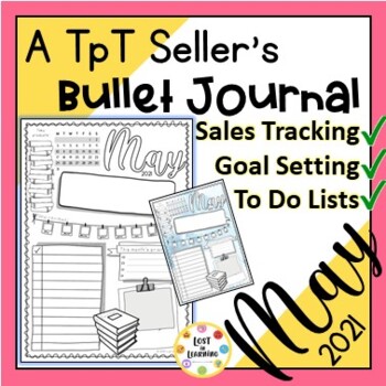 Preview of A TpT Seller's Bullet Journal - May 2021 - Sale Tracking & Goal Setting