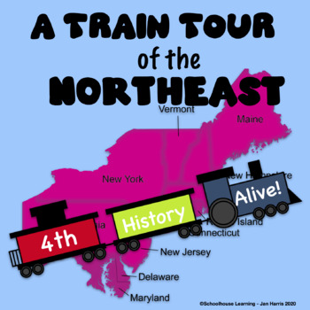 Preview of A Train Tour of the Northeast Ch. 4 Task Cards - History Alive!
