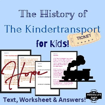 Preview of A Train of Hope: Kindertransport's Bright Adventure ~ Text, Questions & Answers!