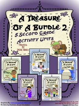 Preview of Treasures : A Treasure Of A BUNDLE #2 : Five Literacy Book Units For 2nd Grade