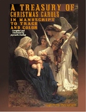 A Treasury of Christmas Carols in Manuscript to Trace and Color