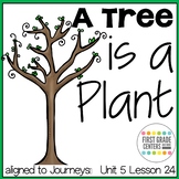 A Tree is a Plant aligned with  Journeys First Grade Unit 