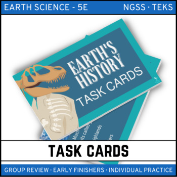 Preview of Earth's History Task Cards
