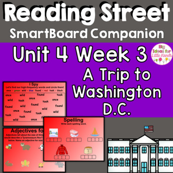 Preview of A Trip to Washingron D.C. SmartBoard Companion Common Core 1st Grade