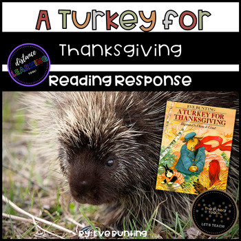 Preview of A Turkey for Thanksgiving By: Eve Bunting(Comprehension(TEKS) Pack)!