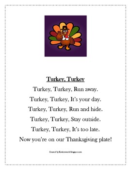 A Turkey's Concept of Word by kinderswork | TPT