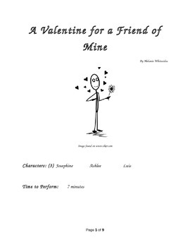 Preview of A Valentine for a Friend of Mine Small Group Reader's Theater