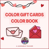 Valentine's Day Cards Color  Book - Heartwarming Cards for