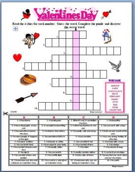 Valentine'S Day Crossword Puzzles - Page 57