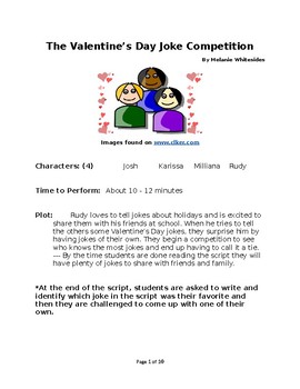 Preview of The Valentine's Day Joke Competition - Small Group Reader's Theater