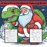 A Very Dino Christmas Coloring Book Freebies