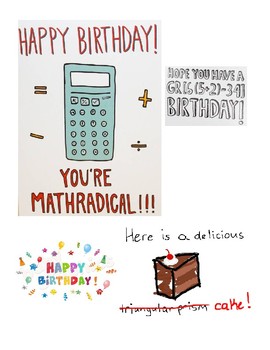 simple math equation happy birthday