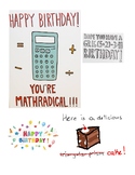A Very (Math) Happy Birthday! Student Note/Sign