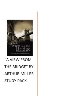 Preview of A View from the Bridge / By Arthur Miller / Study Pack