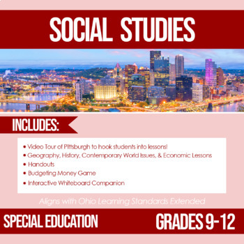 Preview of A Virtual Field Trip to Pittsburgh! Special Education Social Studies Lessons