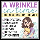 A Wrinkle in Time Unit Plan - Novel Study Reading Unit - D