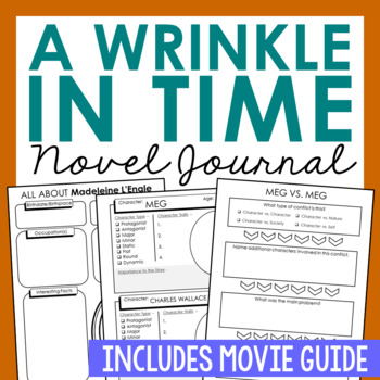 Preview of A WRINKLE IN TIME Novel Study Unit | Book Report Project | Movie Guide Activity